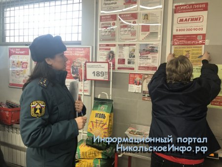 Противопожарный рейд по продуктовым магазинам Тосненского района